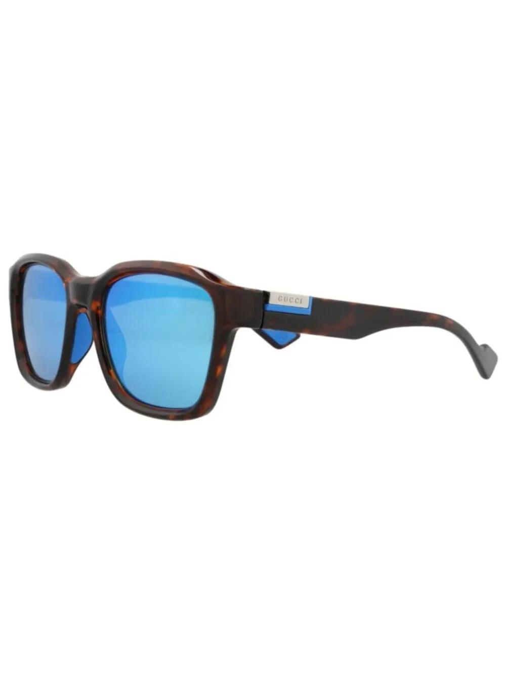 New Gucci Women's Sunglasses Square Rectangle Injection Frame Mens Havana Havana